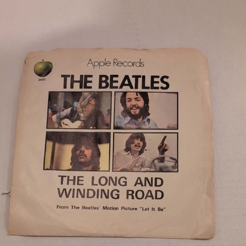 Rare Single 45 The Beatles Vinyl Record - The Long and Winding Road/For The Blue